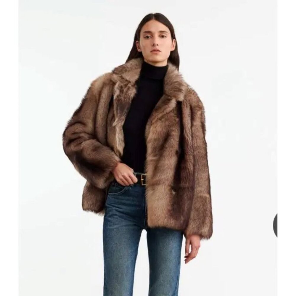 Nili Lotan Capucine Shearling Coat Small